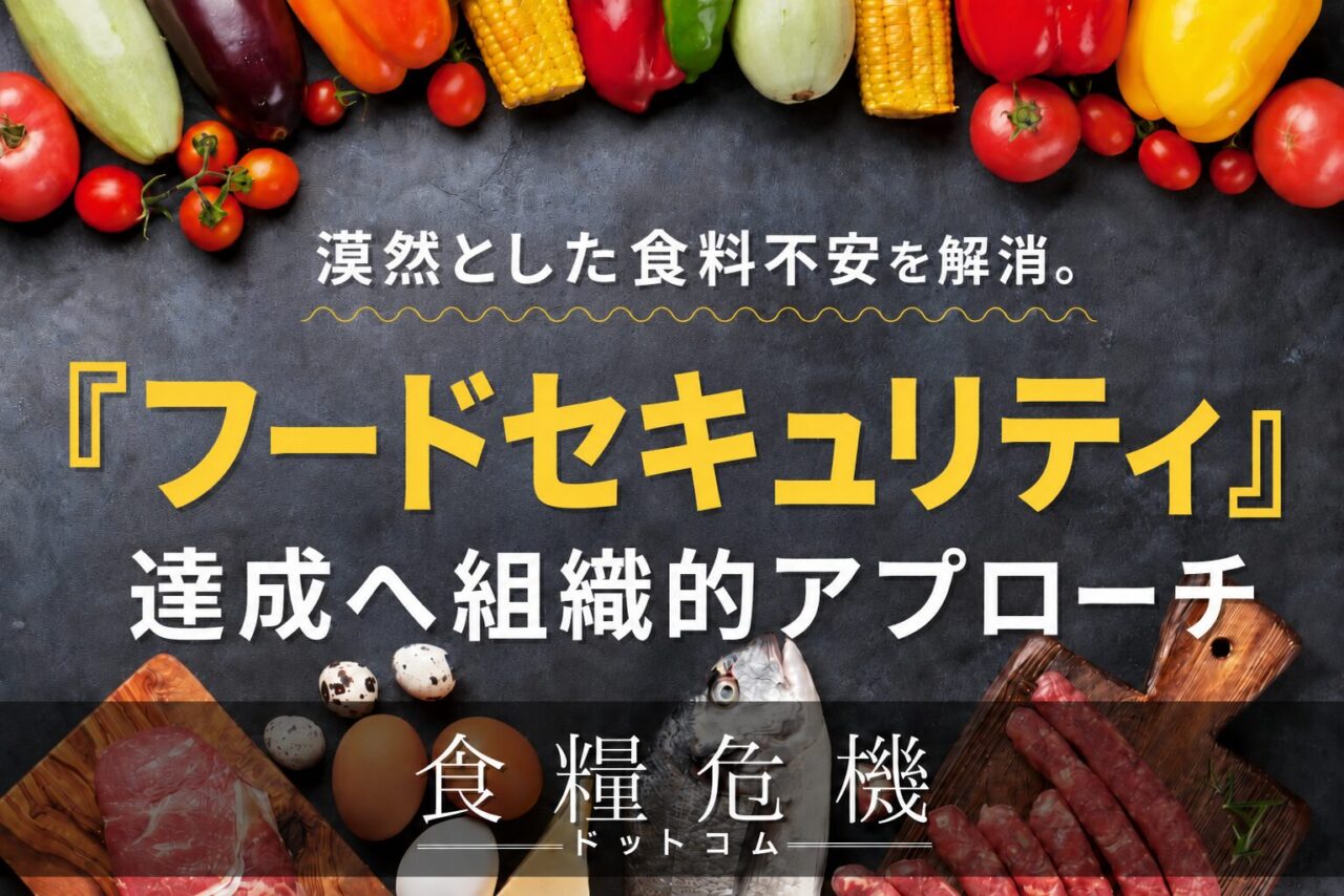 漠然とした食料不安を解消。フードセキュリティ達成へ組織的アプローチ